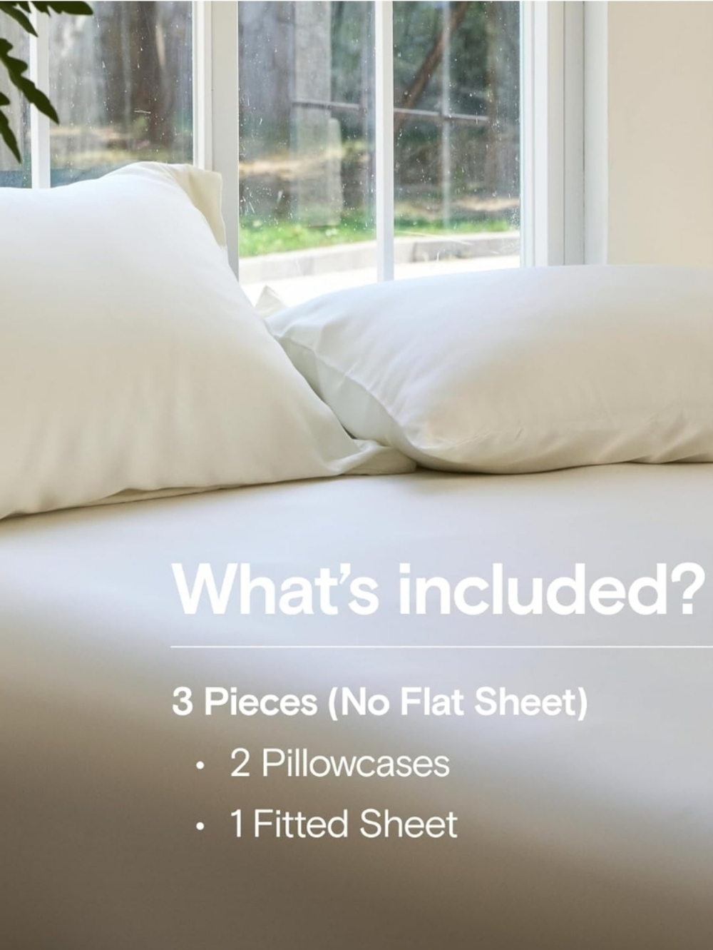 DOZ by SIJO King Bamboo Sheet Set Cooling Viscose Luxury Ivory 3pc NWT